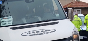 Babaeski’de okul servisleri denetlendi