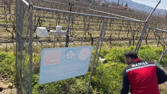 Sarıgöl'de erken uyarı tahmin istasyonlarının bakımı yapıldı