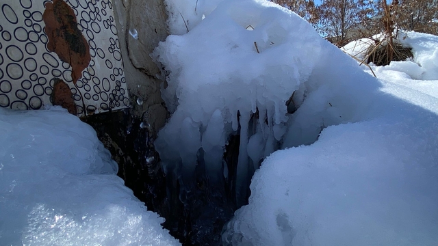 Ağrı'da dondurucu soğuklar etkisini sürdürüyor