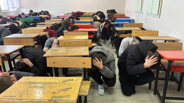 Babaeski'de öğrencilere deprem ve yangın eğitimi