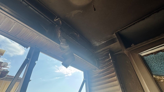 Alanya'da apartman dairesinde yangın çıktı