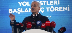 Bakan Uraloğlu: "Türkiye'nin 225 kilometre hıza sahip milli elektrikli hızlı trenimizin yol testlerini bugün resmen başlatıyoruz" "Demiryolu ağımızı 2028’e kadar 17 bin 287 kilometreye, 2053 yılında ise 28 bin 590 kilometreye yükseltmeyi hedefliyoruz" "E5000 Milli Elektrikli Anahat Lokomotifi Projesi çerçevesinde inşallah, bu yıl 30 adet, 2027 yılında ise 45 adet daha üreterek toplamda 95 adet lokomotifi milli demiryolu ailemize kazandıracağız" "Avrupa’nın 6’ncı, dünyanın 8’inci yüksek hızlı tren işletmecisi konumuna yükseldik"