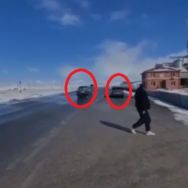 Kara yolunda yarış yapan sürücülere ceza; o anlar kamerada