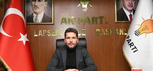 AK Parti Lapseki İlçe Başkanı Evran'dan üyelik çalışmalarına ilişkin açıkla...