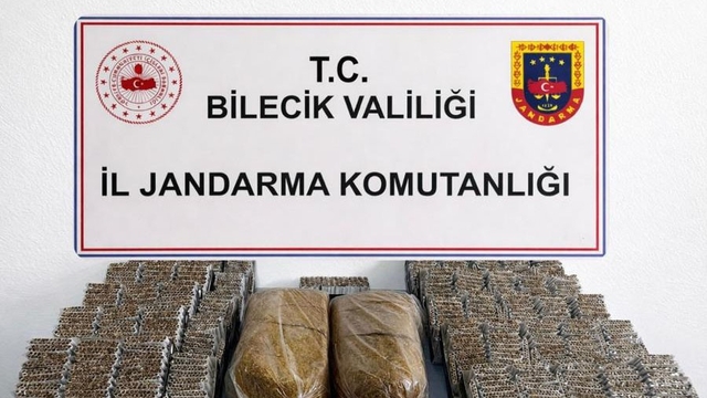 Bilecik'te 13 bin 580 makaron ve 10 kilo kıyılmış tütün ele geçirildi