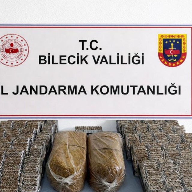 Bilecik'te 13 bin 580 makaron ve 10 kilo kıyılmış tütün ele geçirildi