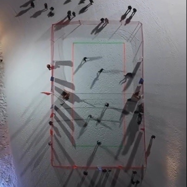 Ergan Dağı'nda kurumlar arası kar voleybolu heyecanı