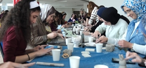Tokatlı kadınlar kil atöyesine girip hünerlerini sergiledi