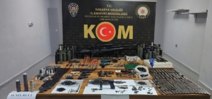 Sakarya'da silah yapımında kullanılan 1566 malzeme ele geçirildi