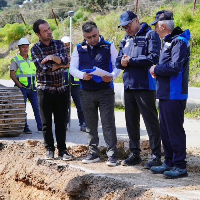 MUSKİ Genel Müdürü Şengül Bodrum'daki çalışmaları inceledi
