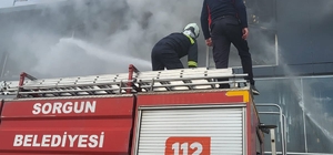 Yozgat’ta iş yerinde çıkan yangın söndürüldü