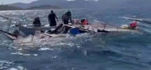 Bodrum'da botu yarı batık bulundu; 7 kişi kurtarıldı