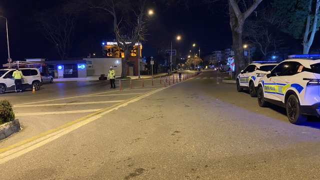 Bursa'da trafikte gece denetimi