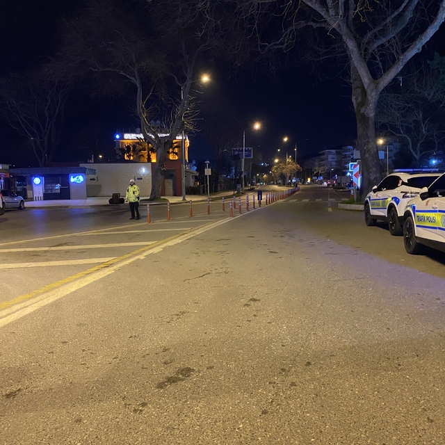 Bursa'da trafikte gece denetimi