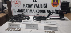Hatay’da sikke ve yüzük ele geçirildi