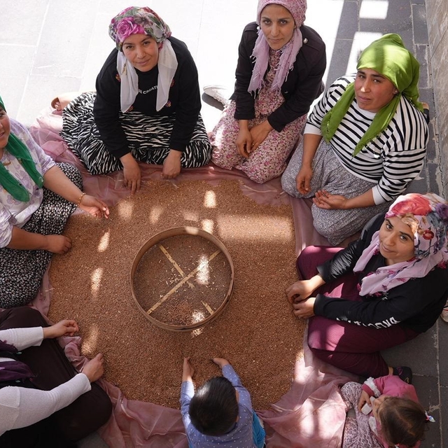 Köylü kadınların kooperatifi gelirlerini depremzede kadınlara bağışlıyor