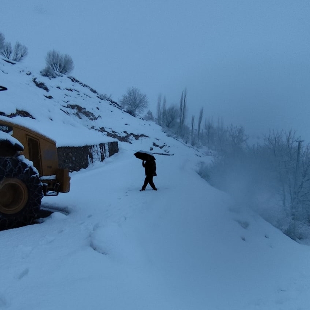 Sason'da kar yağışı nedeniyle 15 köy yolu ulaşıma kapandı