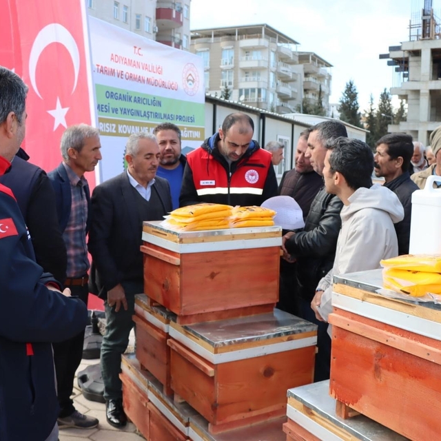 Arıcılara organik arısız 494 kovan dağıtıldı