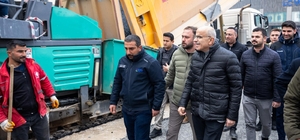 Başkan Er: "Kışla caddesi-kız meslek lisesi arası önümüzdeki hafta trafiğe açılacak"