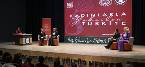 Niğde'de 8 Mart Kadınlar Günü programında ilham veren kadınlar sahnedeydi