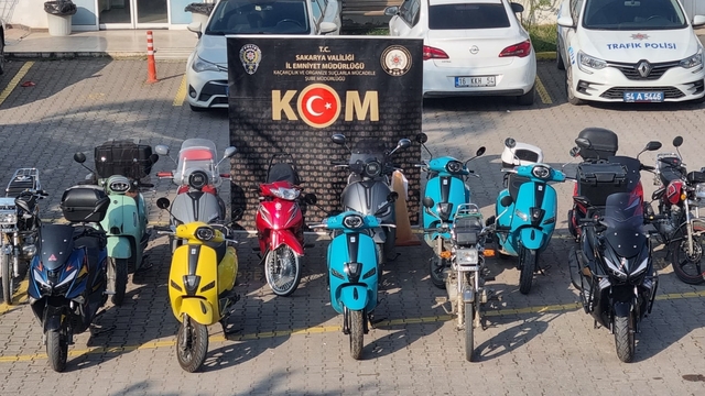 Sakarya merkezli 19 ilde motosiklet operasyonu