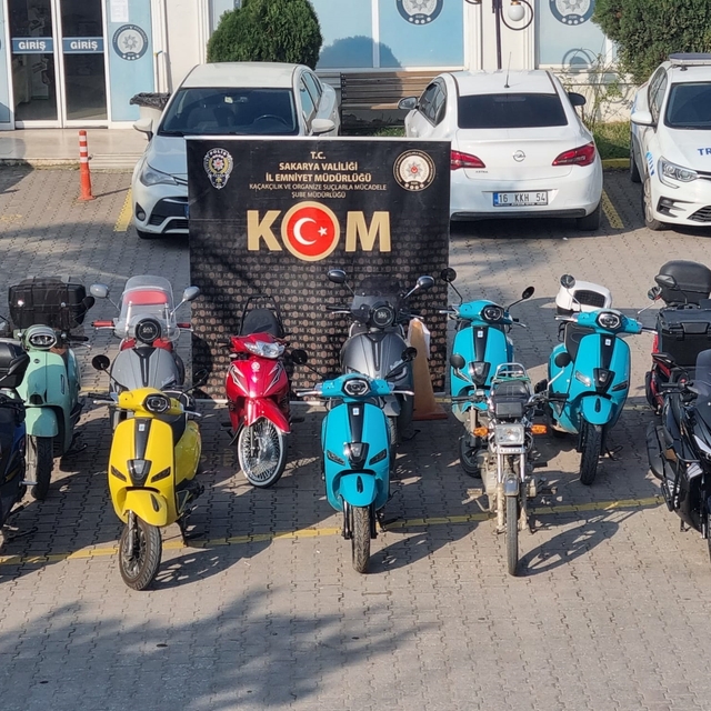 Sakarya merkezli 19 ilde motosiklet operasyonu