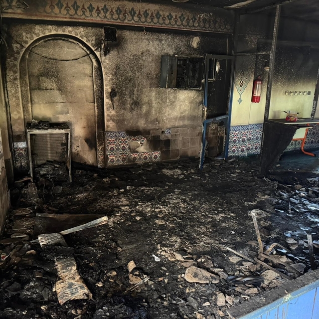 Mersin'de camide çıkan yangın hasara yol açtı