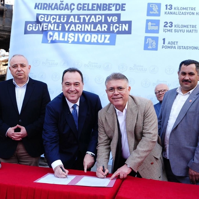 Gelenbe'de 4 milyon Euro'luk altyapı yatırımı için imzalar atıldı