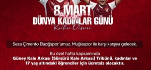 Elazığspor’dan kadın taraftarlara jest