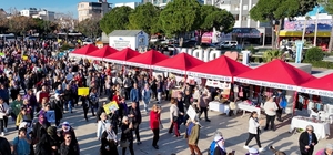Didim'de Emekçi Kadınlar Pazarı kent meydanında açıldı