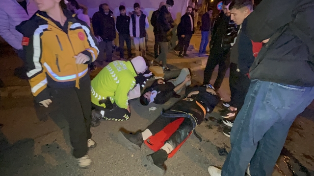 Çorlu'da feci kaza: 2 yaralı