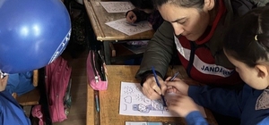 Uşak'ta jandarmadan öğrencilere ziyaret