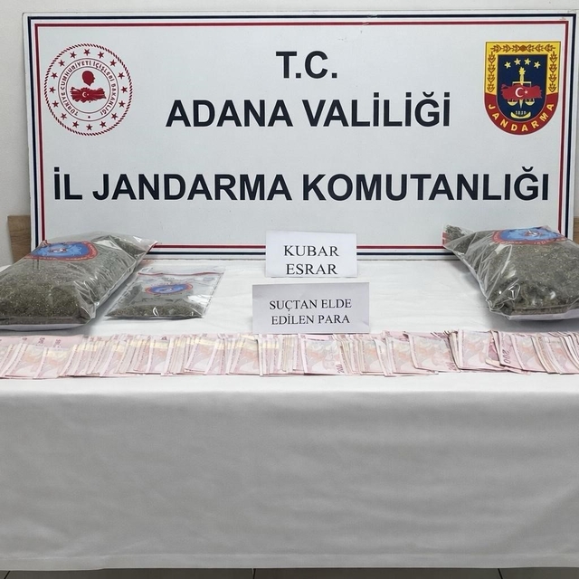 Adana'da 2 kilo esrar ele geçirildi, 1 kişi tutuklandı