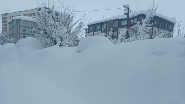 Bitlis'te kar durdu, temizlik çalışması başladı