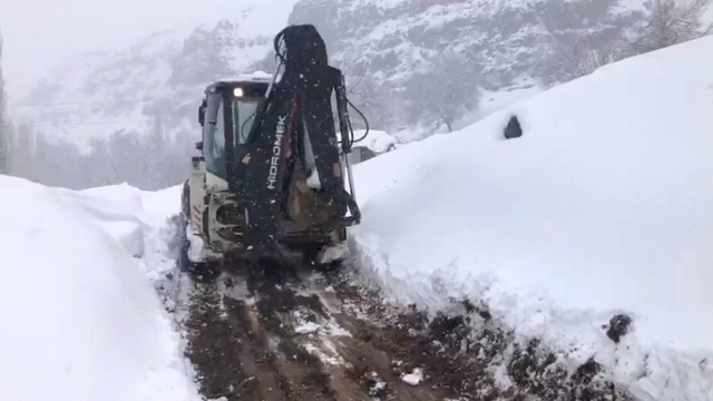 Şırnak'ta kar yolları kapattı