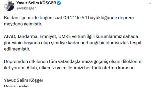 Denizli'de 5.1 büyüklüğünde deprem (3)