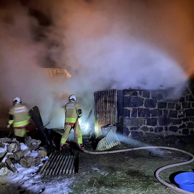 Bingöl'de odunlukta çıkan yangın paniğe neden oldu