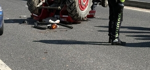 Bolu'da traktör devrildi: 1 ölü