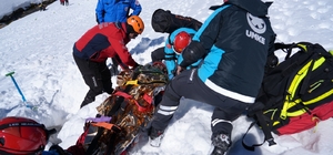 Uludağ'da çığ arama kurtarma tatbikatı gerçekleşti