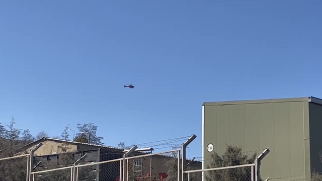 Çankırı'da ambulans helikopter aorta riptürü tespit edilen hasta için havalandı