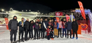 Ergan Dağı’nda kurumlar arası kar voleybolu turnuvası tamamlandı