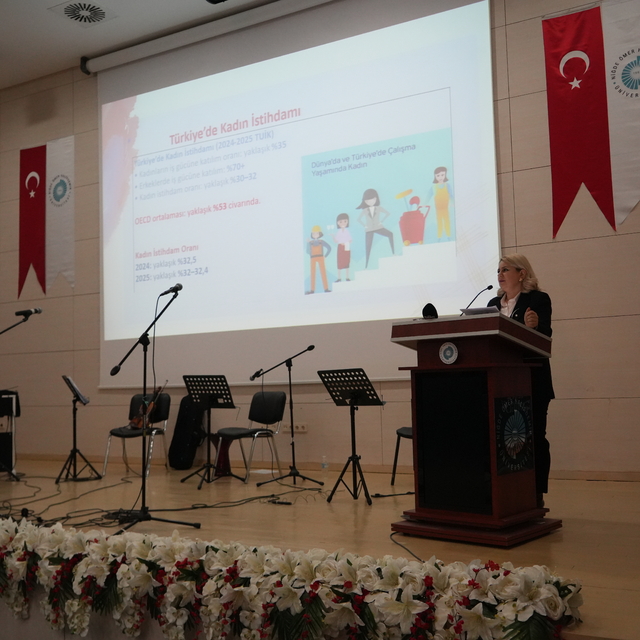 Niğde'de "Dijital Dünyada Kadın: Görünürlük ve Eşitlik Mücadelesi" sempozyu...