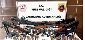 Muş'ta jandarmadan silah ve tarihi eser operasyonu