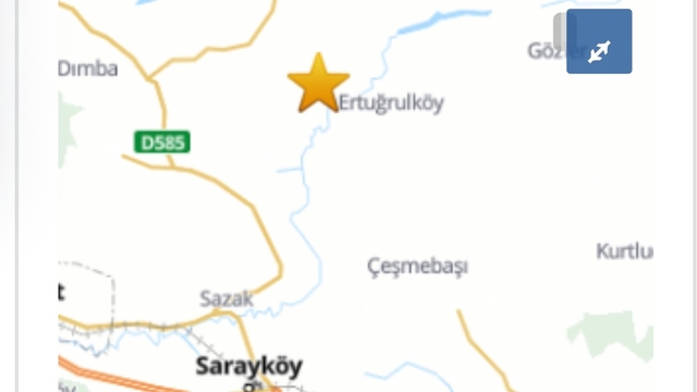 Denizli'de 4.1 büyüklüğündeki artçı deprem korkuttu