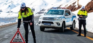 Erzurum kent merkezinde bir ayda 107  trafik kazası