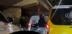 Sopayla aracından inen taksici tutuklandı; 201 bin lira ceza kesildi