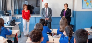 İlçe Milli Eğitim Müdürü Keleş, Şâhidi Ortaokulu’nda öğrenci ve öğretmenlerle buluştu