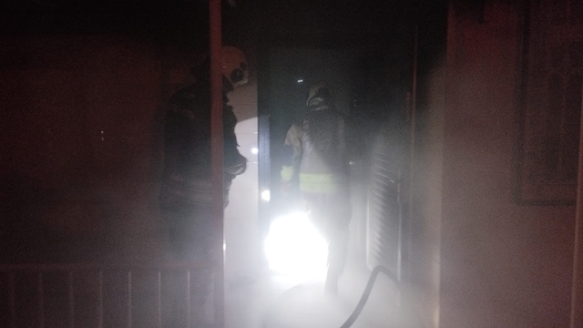 İskenderun'da  ev yangını