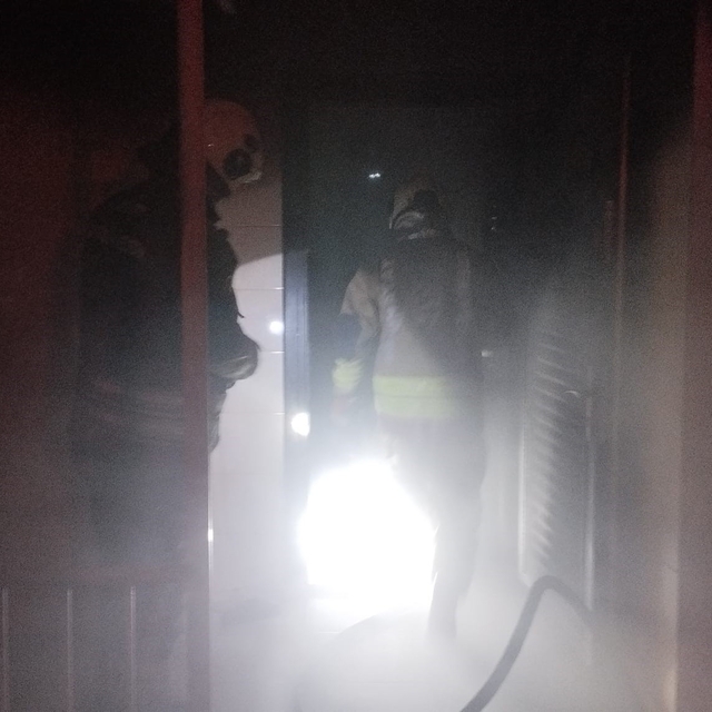 İskenderun'da  ev yangını