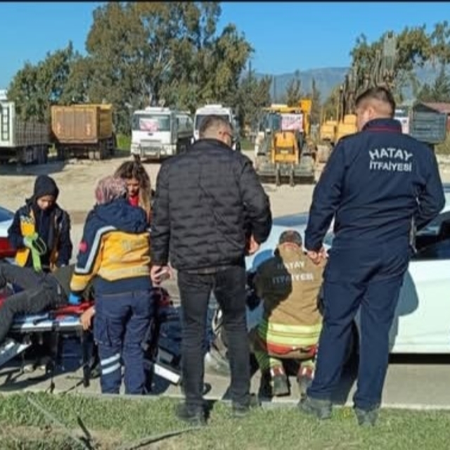 Antakya'da trafik kazası: 1 yaralı